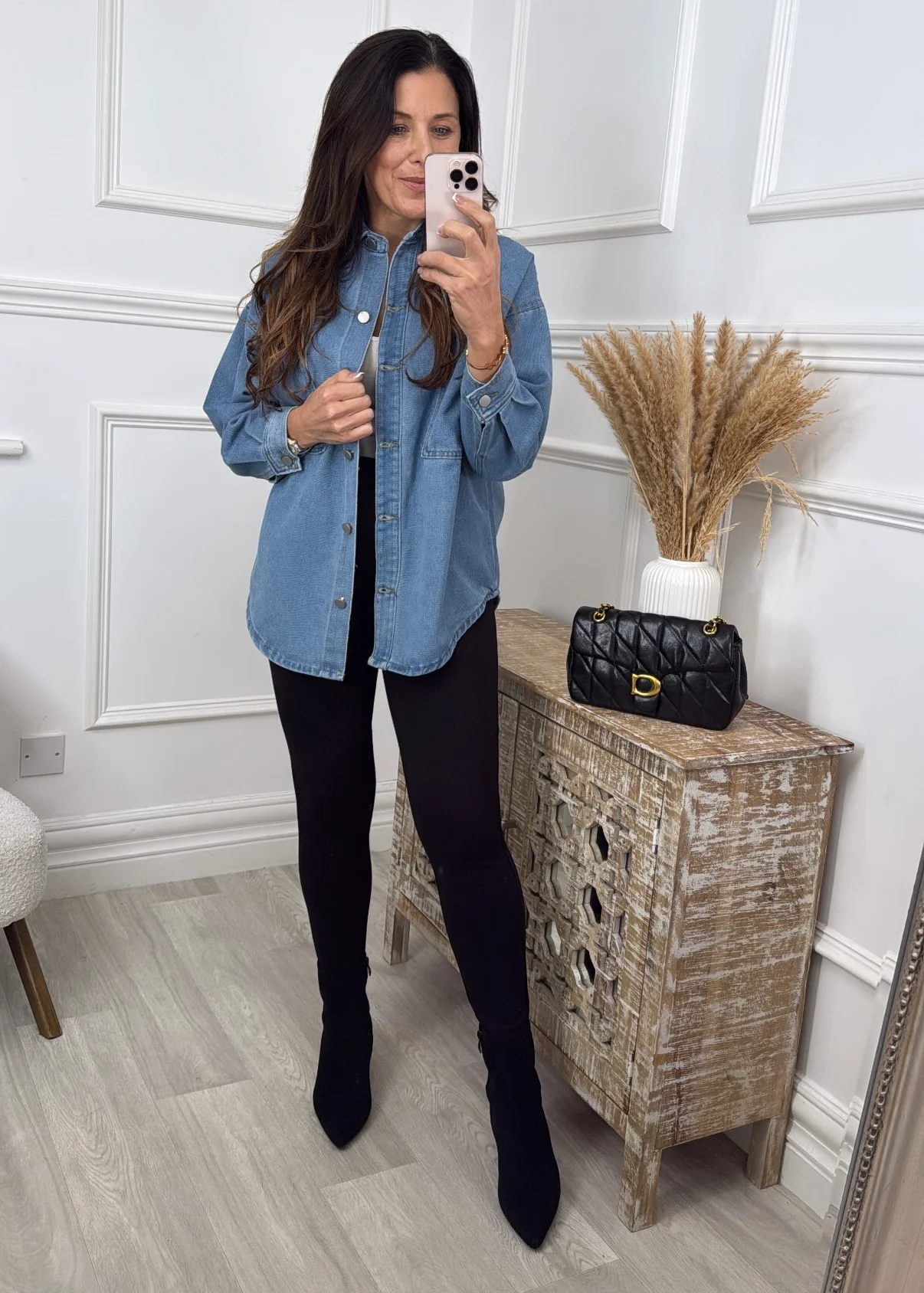 Demina Blue Denim Shirt - Image 2