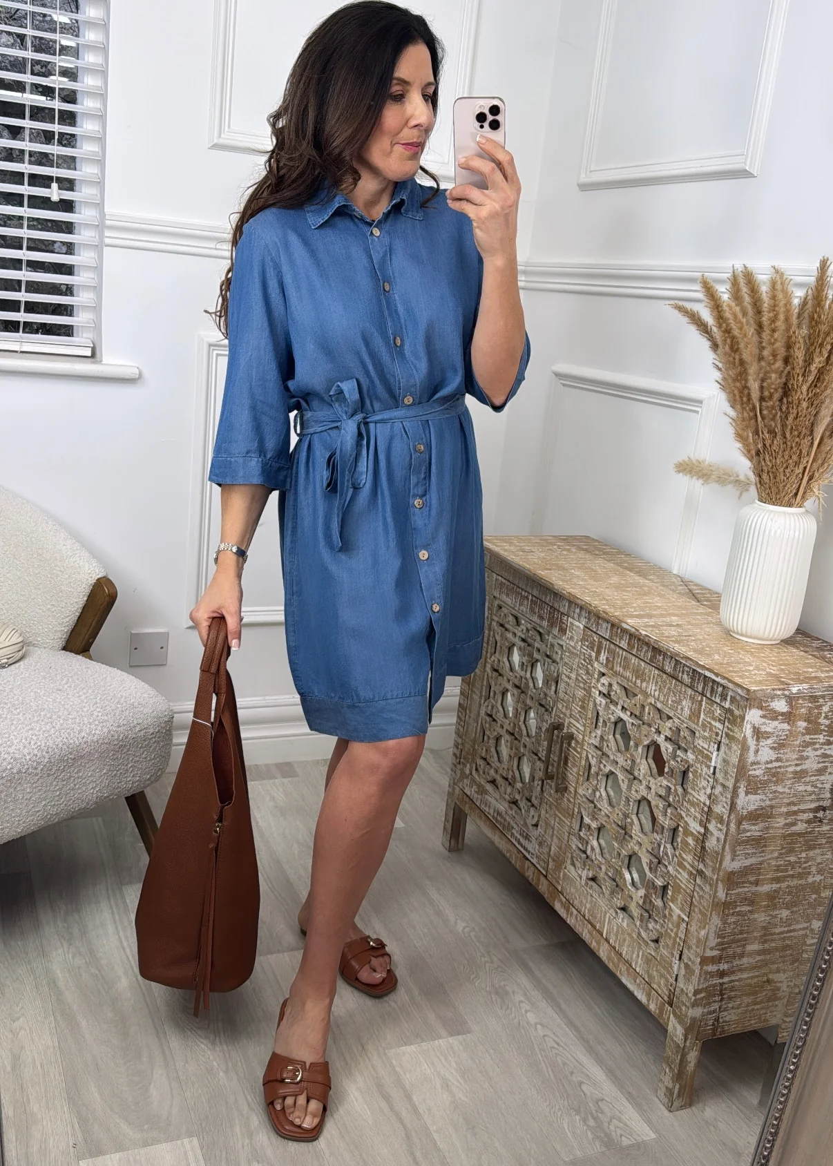 Gracie Blue Denim Dress - Image 2