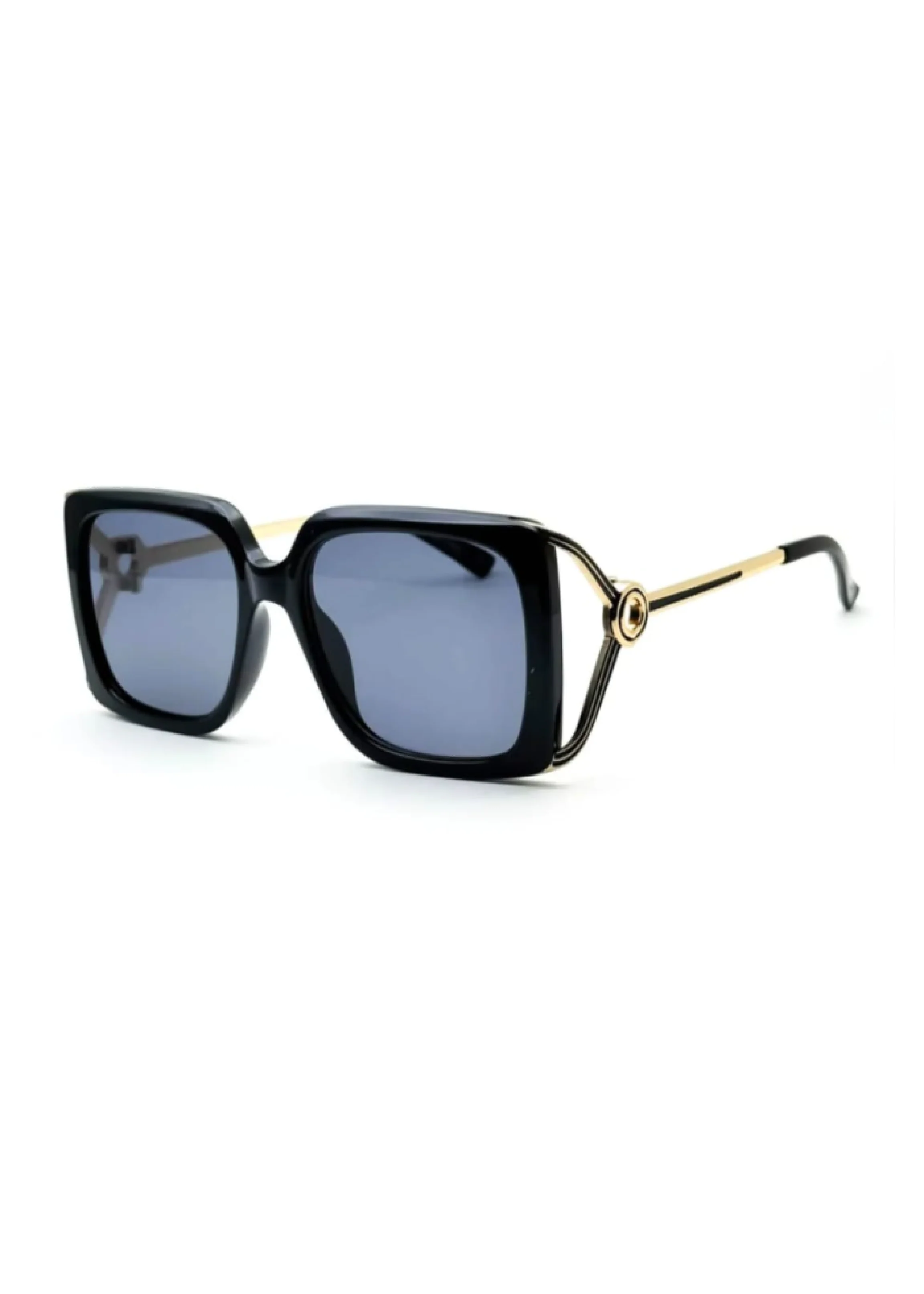 Libra Black Square Sunglasses