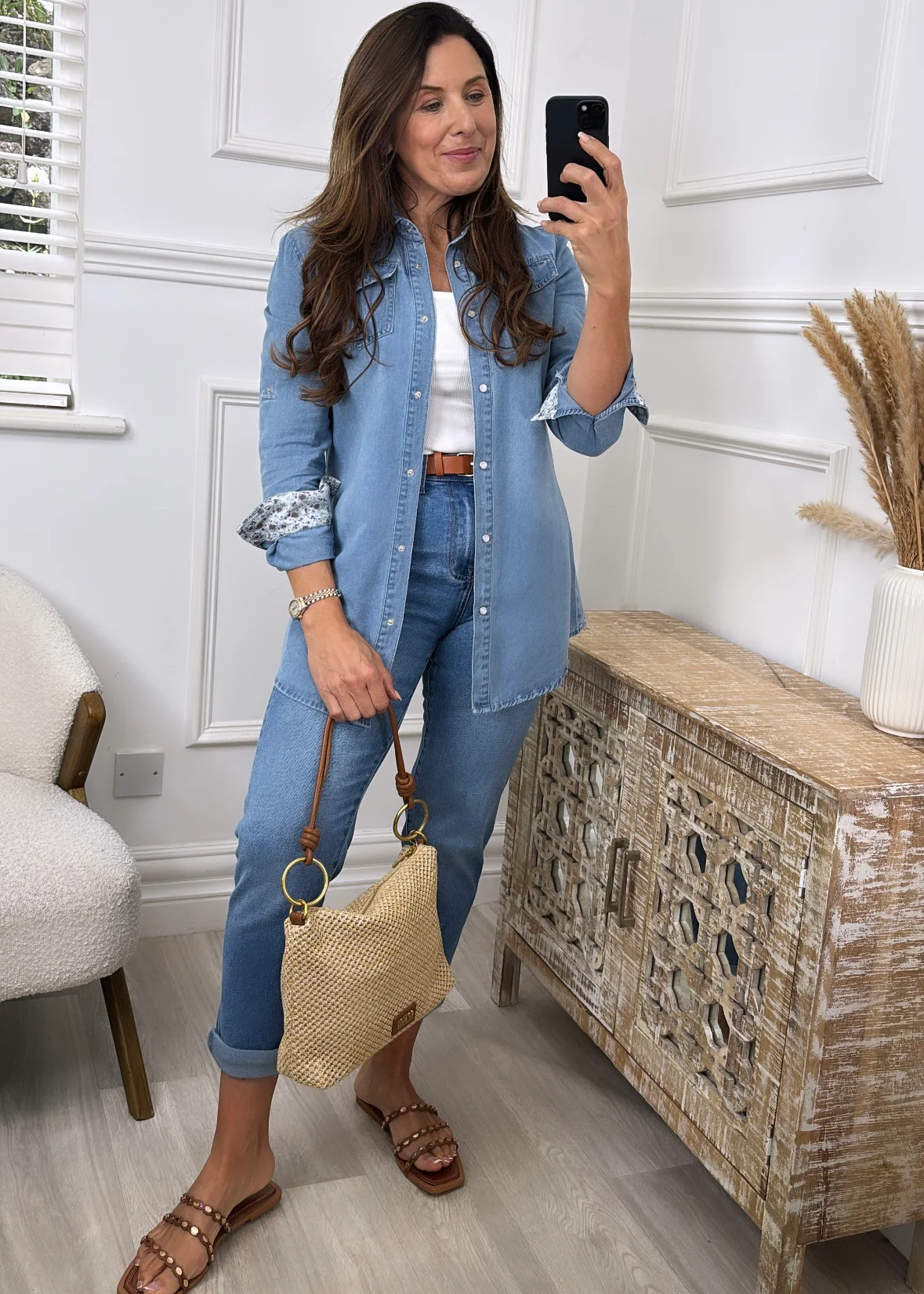 Lorena Light Denim Shirt - Image 11