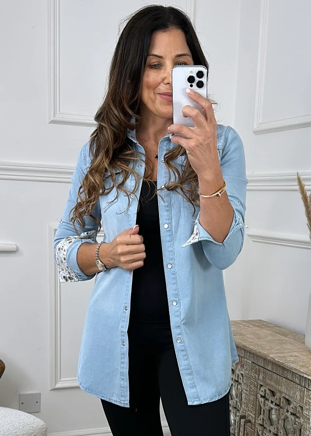 Lorena Light Denim Shirt - Image 4