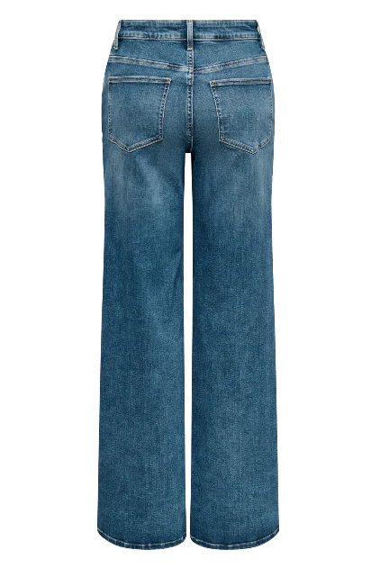 Madison Medium Blue Wide Leg Jeans - Image 3