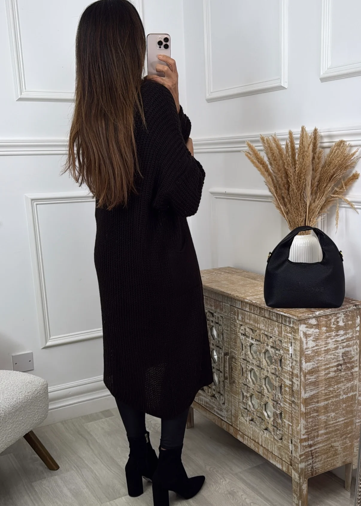 Margaret Brown Longline Cardigan - Image 3
