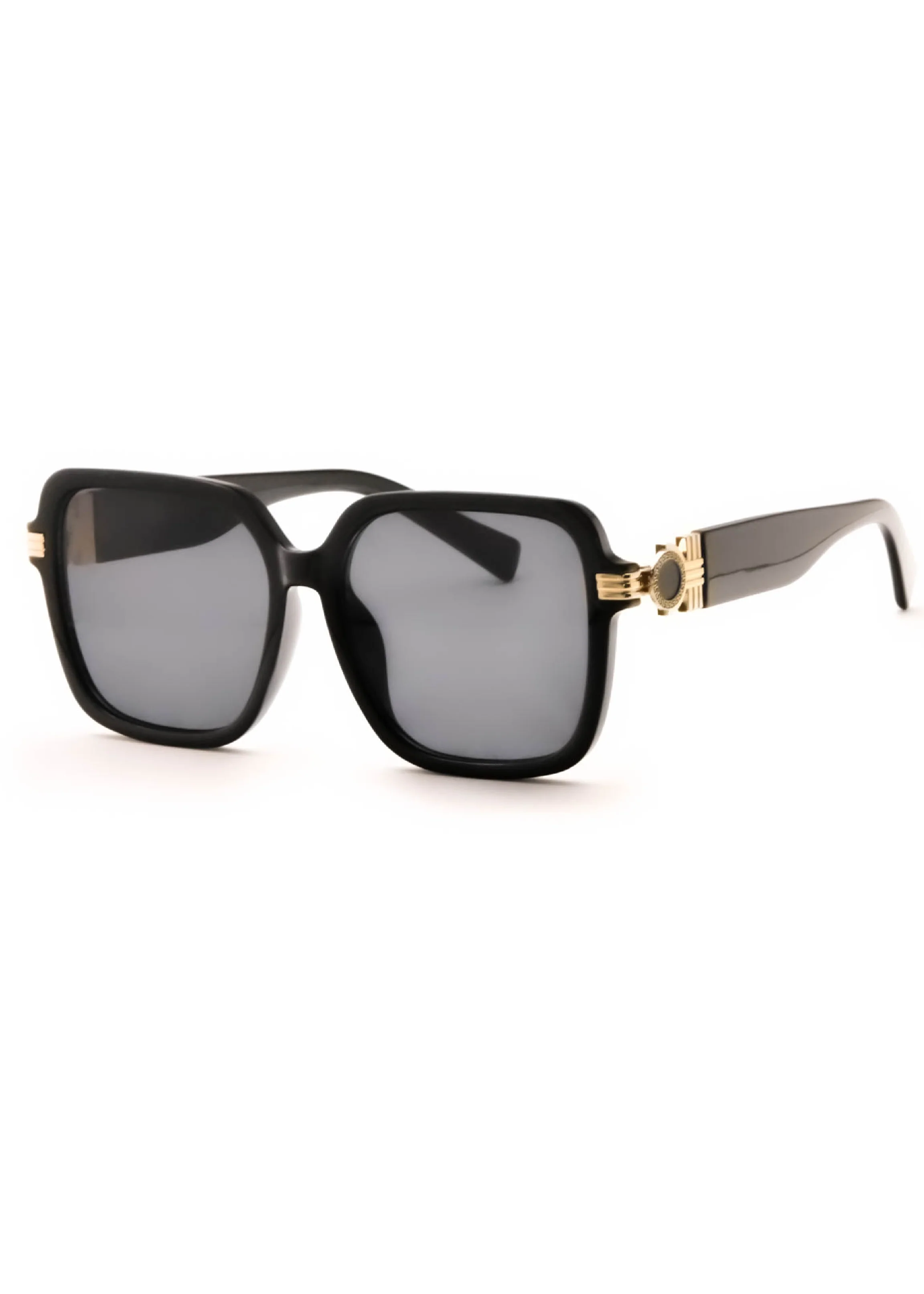 Myra Black Gold Side Detail Sunglasses - Image 3
