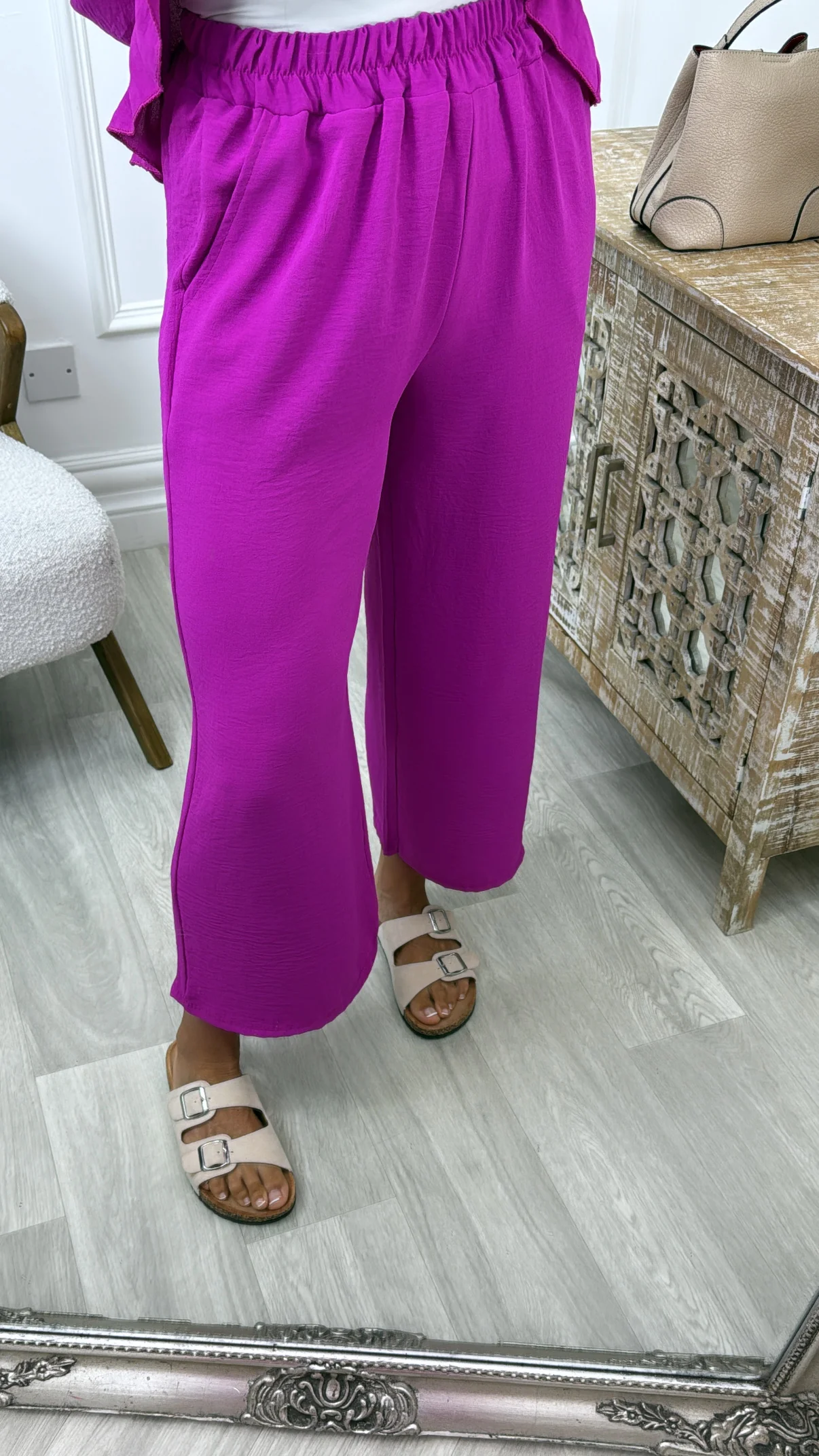 Nessa Magenta Frill Detail Set - Image 4