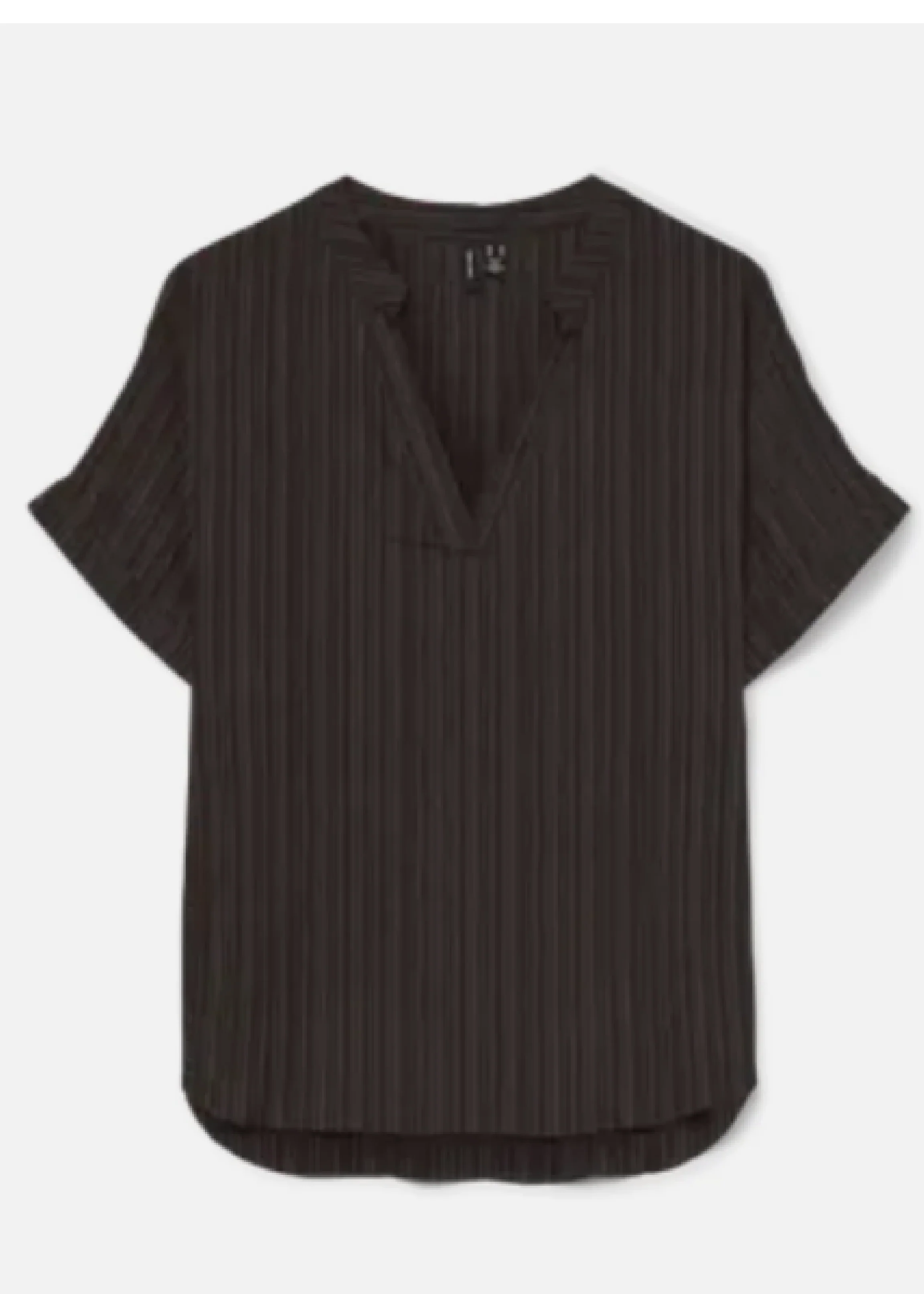 Sussi Chocolate Brown Textured Top - Image 5